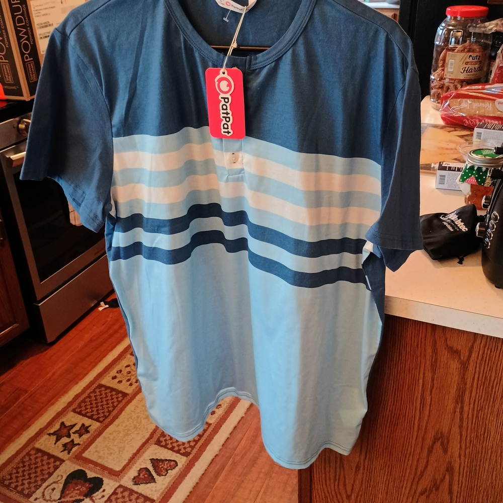 PatPat Classic Blue Men's T-Shirt Bin 17